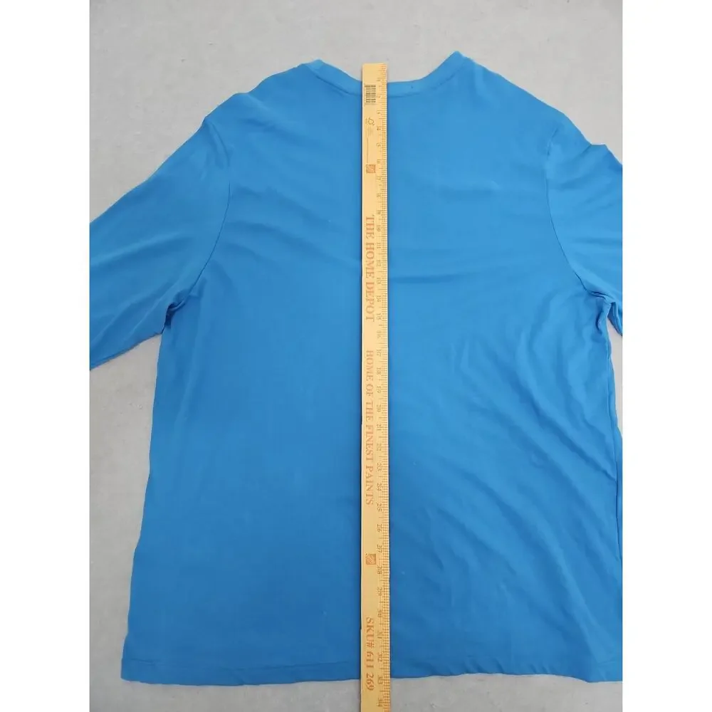 NIKE DRI-FIT JUST DO IT LIGHT BLUE ATHLETIC MEN’S Jersey Pullover Mens 3XL GYM